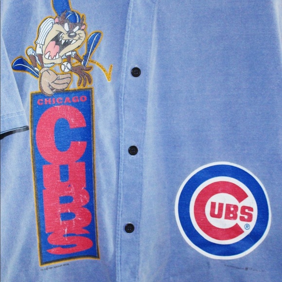 Rare Vintage Chicago Cubs X Looney Tunes Jersey Shirt - Picture 3 of 3